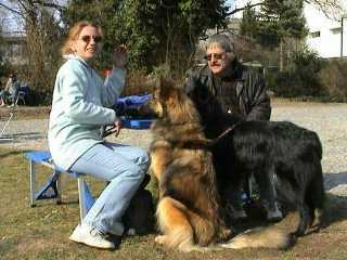 Uwe und Karin mit Ben und Aris